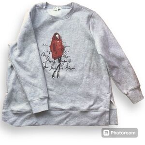 MARIE CLAIRE thick and comfy cute sweater with slit on the side